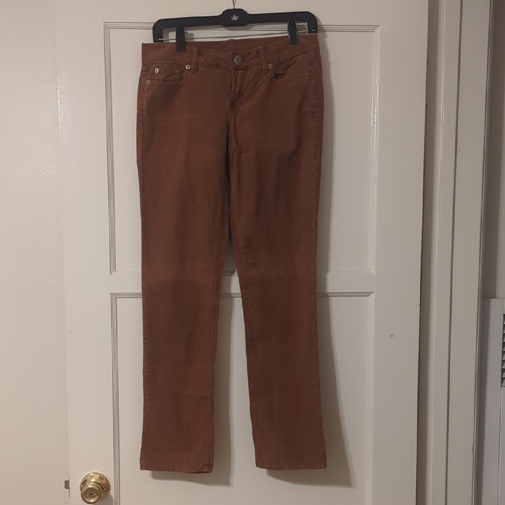 J Crew Classic Brown Corduroy Pants In City Fit